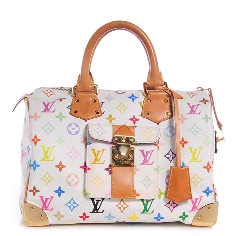 louis vuitton speedy 30 multicolor white|louis Vuitton Speedy 30 sale.